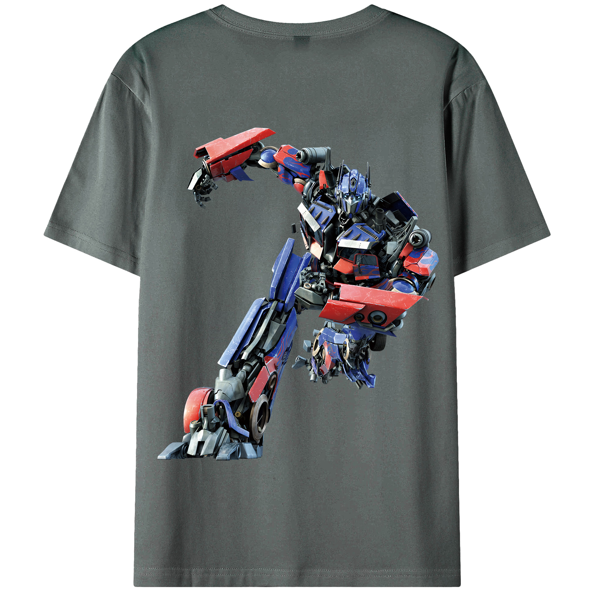 （画像用） Transformers トランスフォーマー 綿100％半袖Tシャツ（背面プリント）
